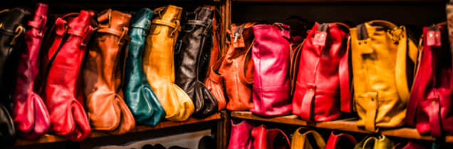 Die Taschen-Trends für Frühjahr-Sommer 2014 zeigen sich in bunten Farben und runden Formen.