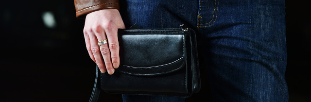 Schwarze Handtasche